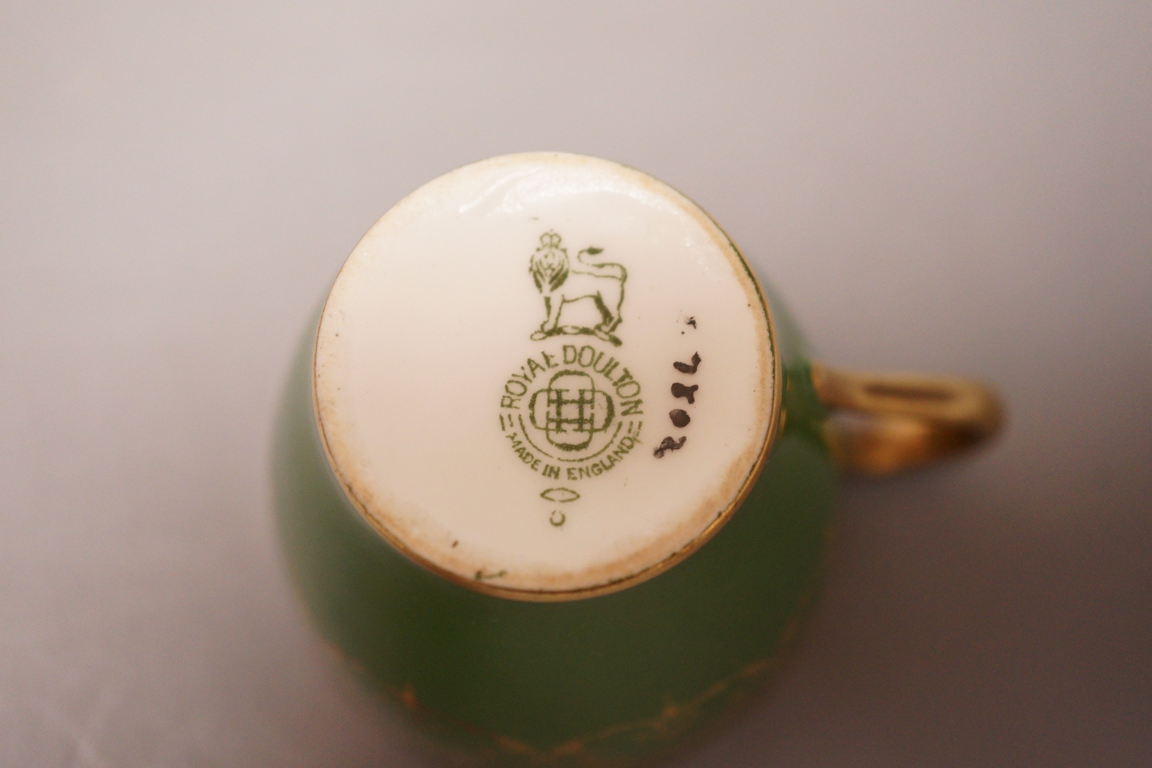 Two bone china coffee sets, Royal Doulton and Staffordshire